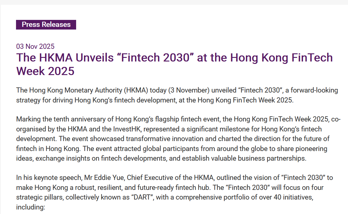 HKMA Tăng Tốc Kế Hoạch Token Hóa Trong Chiến Lược Đến Năm 2030
