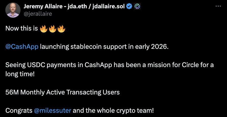 Cash App Sắp Mở Khóa Giao Dịch Stablecoin – Tin Tức Mới Nhất Cho Người Dùng Việt